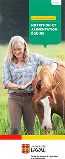 Ce cours en ligne vise à vous démontrer les principes de base qui régissent la nutrition et l’alimentation équine, mais surtout à vous apprendre comment bien nourrir le cheval de façon à combler ses besoins physiques, métaboliques et nutritifs tout en favorisant un système digestif qui fonctionne d’une manière optimale afin de diminuer les risques de complications digestives. Image non trouvée