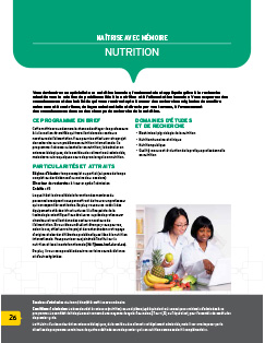 Vous deviendrez un spécialiste en nutrition humaine, fondamentale et appliquée grâce à la recherche orientée vers la solution de problèmes liés à la nutrition et à l’alimentation humaine. Vous acquerrez des connaissances et des habiletés qui vous rendront apte à mener des recherches originales de manière autonome et à contribuer, de façon substantielle et directe par vos travaux, à l’avancement des connaissances dans un des champs de recherche de la nutrition. Image non trouvée