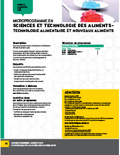 Ce microprogramme vise à vous permettre d'acquérir quelques principes fondamentaux afin d'être fonctionnel dans le secteur de la transformation des aliments. Image non trouvée