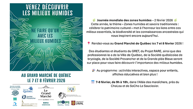 Affiche invitation Journée zones humides